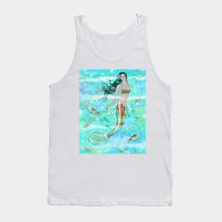 Koi mermaid serenity by Renee L. Lavoie Tank Top